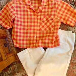 Perfect summer outfit 🤍 Vintage shirt + Club Manaco Pants